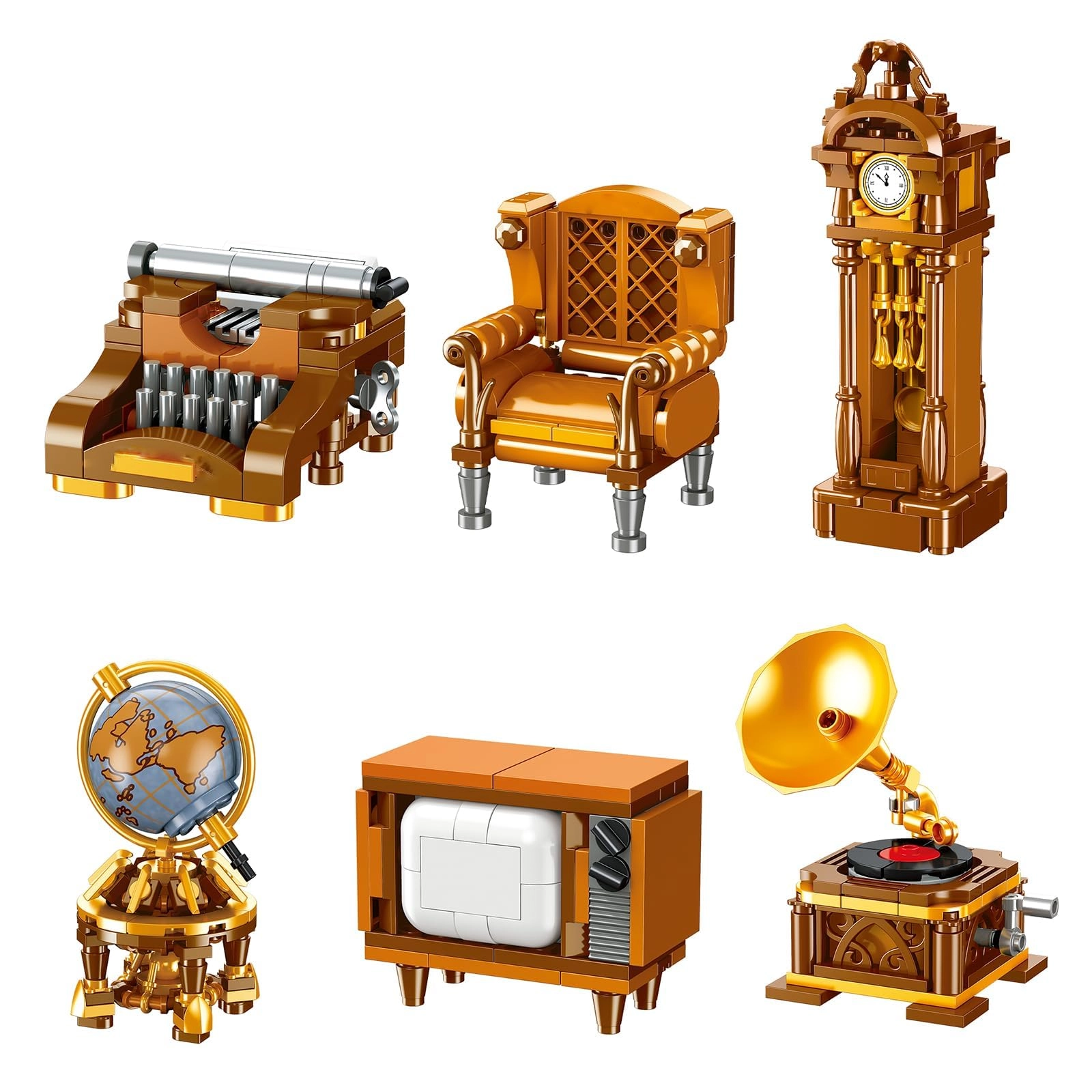TERRIFI Vintage Furniture Building Blocks - Victorian 6 pcs