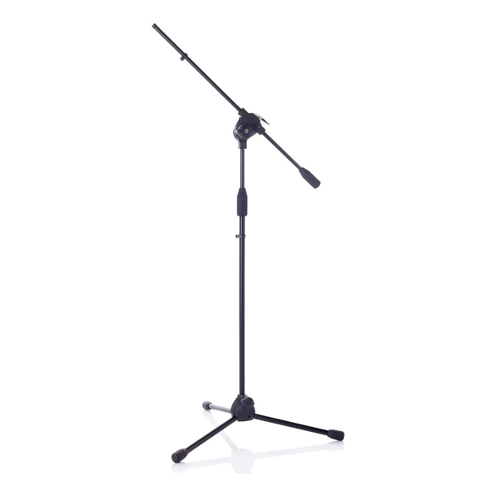 BESPECO MSF01C Pro Microphone Boom Stand - black chromed button