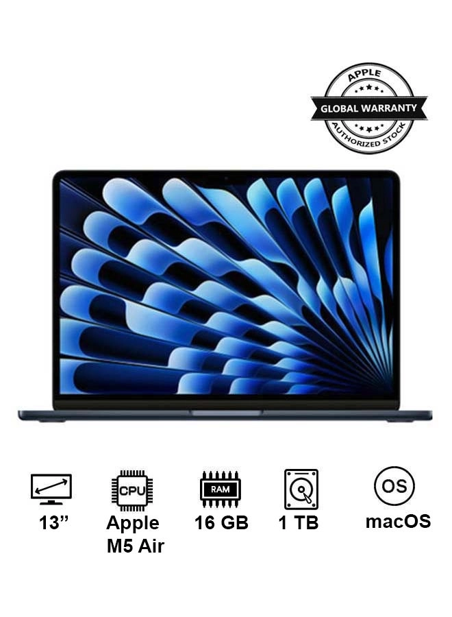 MacBook Air MDHJ4 - 13'' M5 Air 16GB DDR4 1TB SSD
