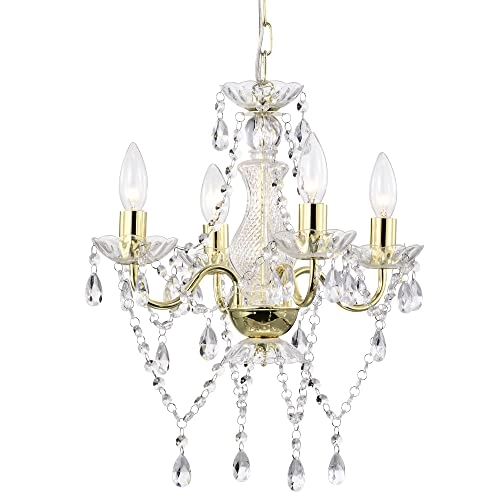 Mini Crystal Chandelier - 17 inches
