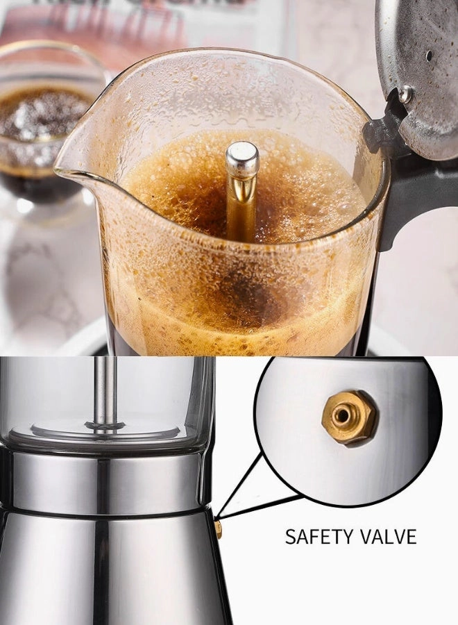 Clear Design Moka Pot - Visible Brewing Chamber