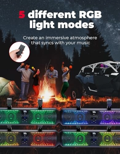 UTV Sound Bar - 18 Inch RGB Bluetooth
