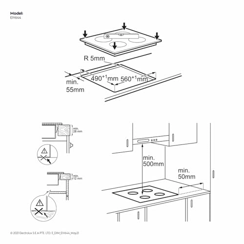 EIV644 Induction hob