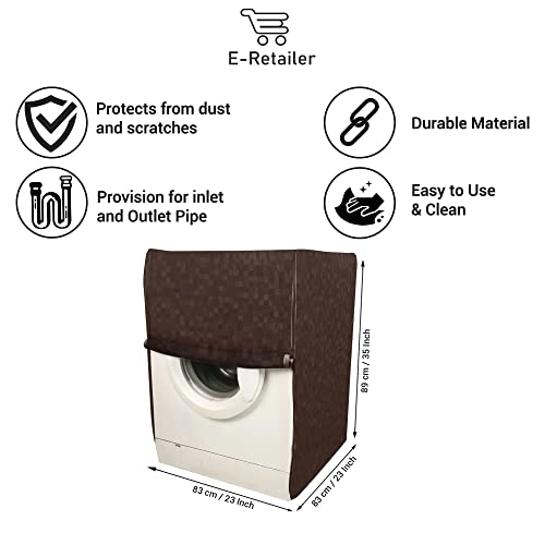 PVC Waterproof Front Load Washing Machine Cover - 5KG to 7.5KG Blue