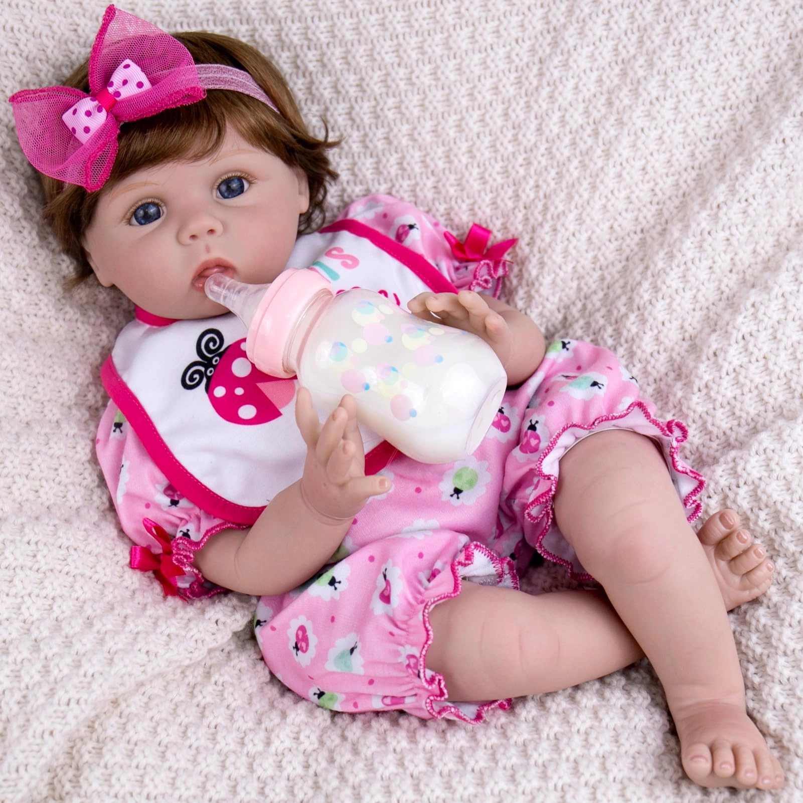 Reborn Baby Doll - 22 Inch Cotton Vinyl African American Ages 3+