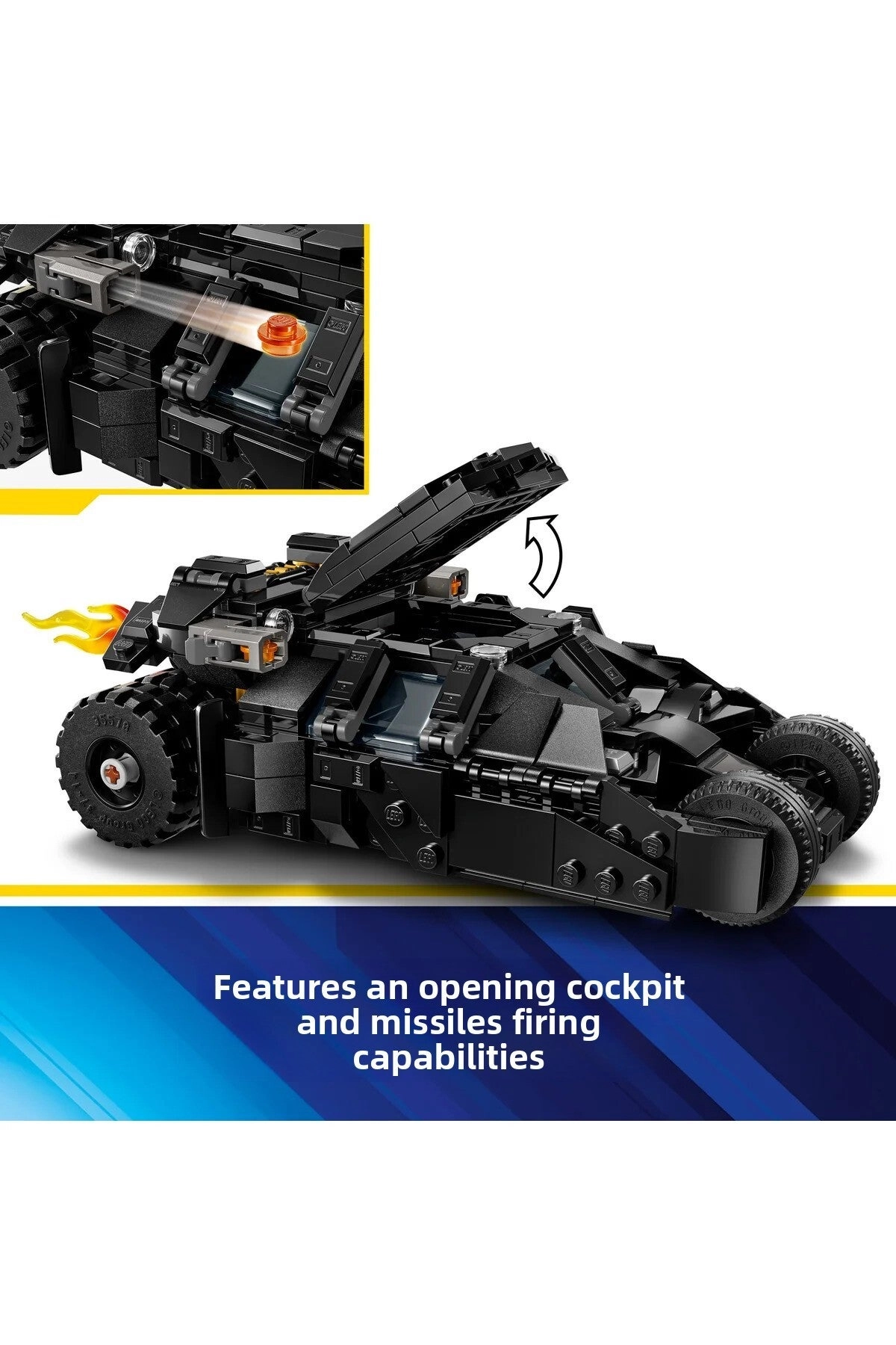 DC Batman Batman Tumbler (76303) - 3 Minifigures Super Hero Set