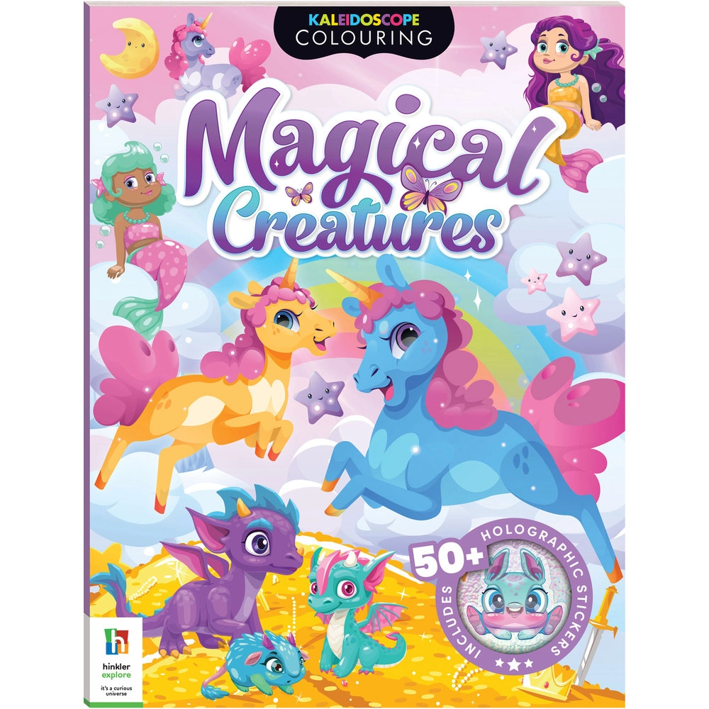 HINKR Magical Creatures Activity Sticker Book 50 pcs