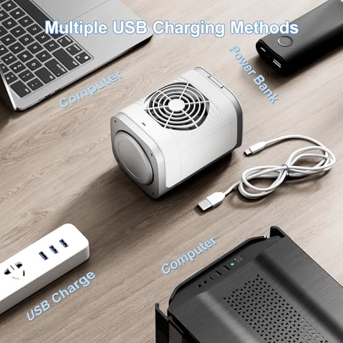 Mini Air Conditioner - 3-in-1 3 Speed USB Powered