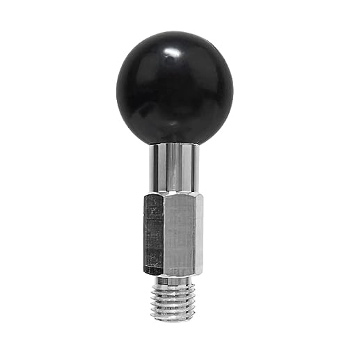 Ball Base M10X1.25 - metal 1" rubber ball