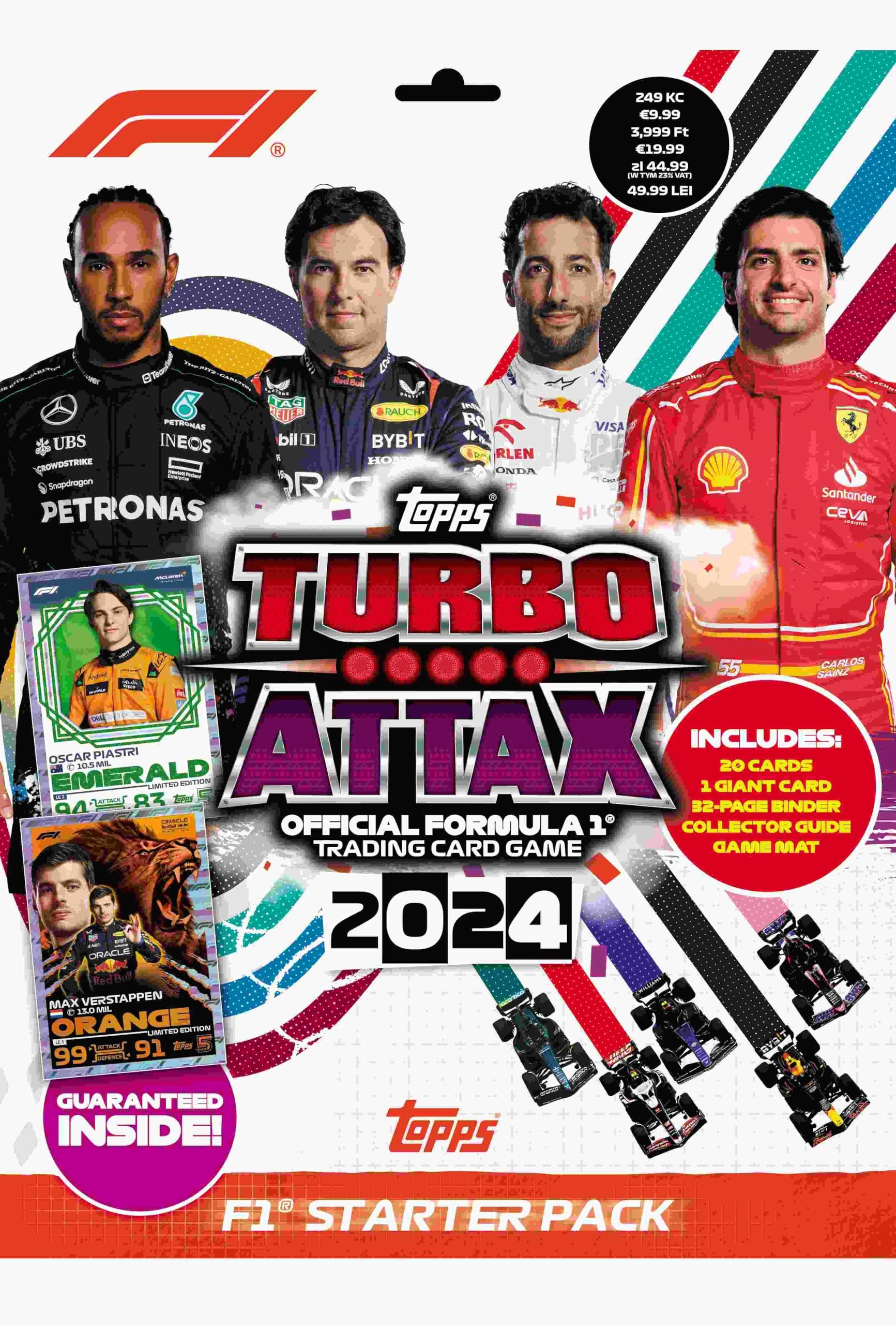 F1 Turbo Attax 2024 Starter Pack - 20pcs
