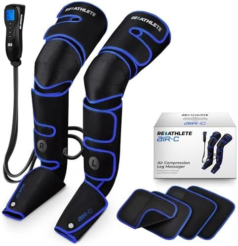 REATHLETE Leg Massager - Air Compression Knee Heat Function