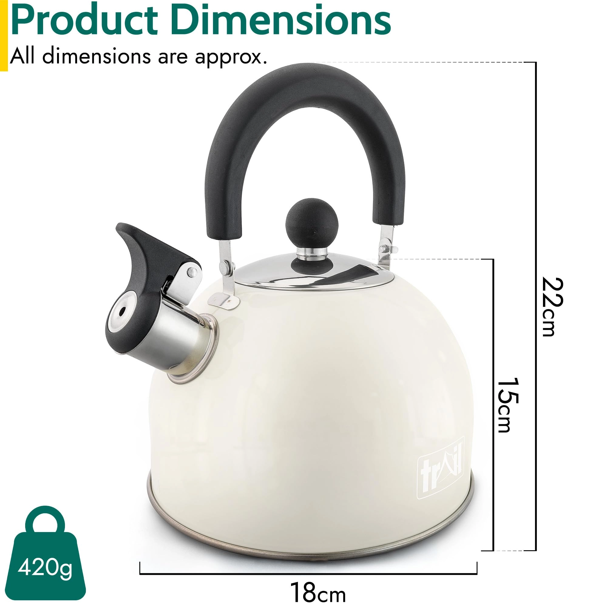 Whistling Camping Kettle - 2L