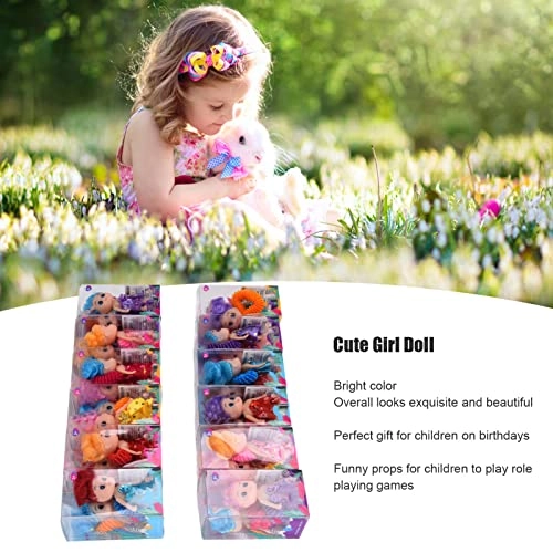 Mini Doll - 24pcs PVC+cloth with decorative ring Ages 3+