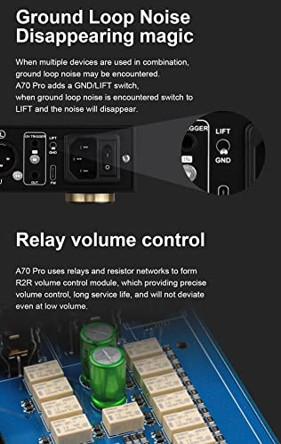 A70 Pro - Fully Balanced Relay Volume Control 17000mW*2
