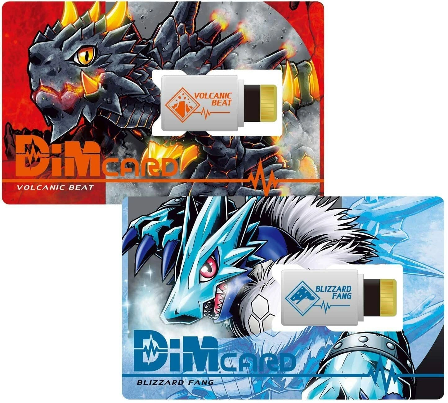 Bandai DIGIMON VB DC TIDE DUST - Volcanic Beat & Blizzard Fang
