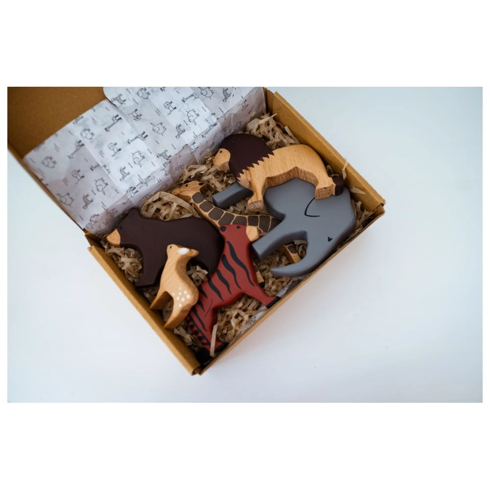 Wild Animals Set - 2 years & above 6 pieces