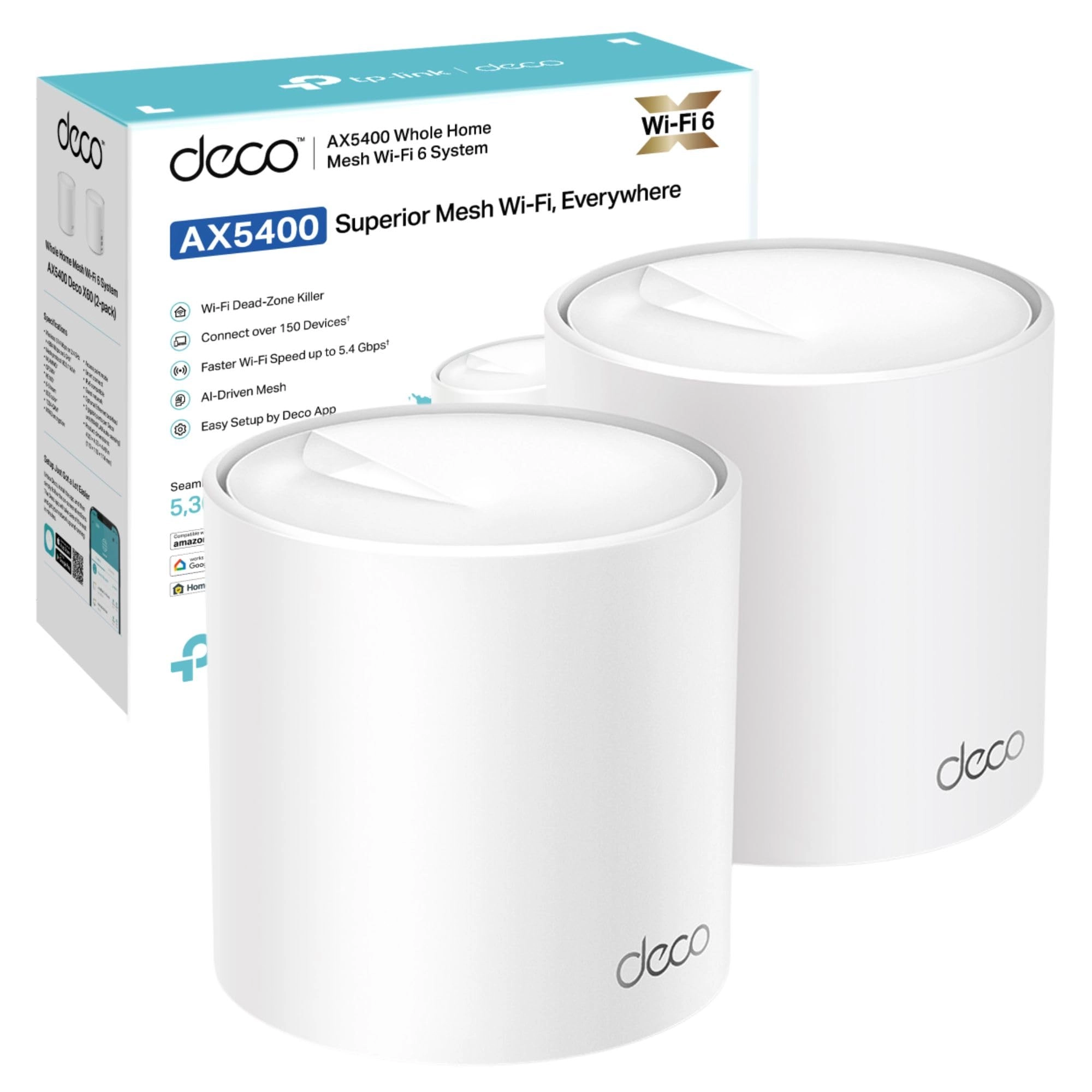 TP-Link Deco X60 - 802.11ax 2 piece(s)