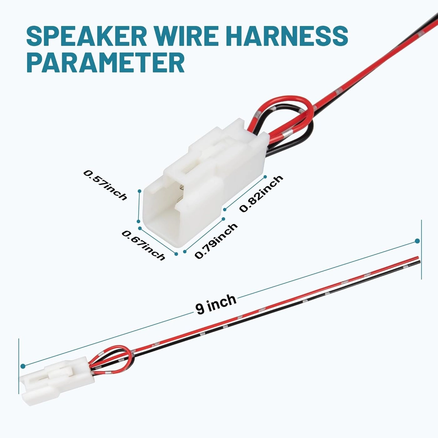 Front Speaker Wiring Harness Adapter - Toyota 4Runner Tacoma Tundra Sequoia