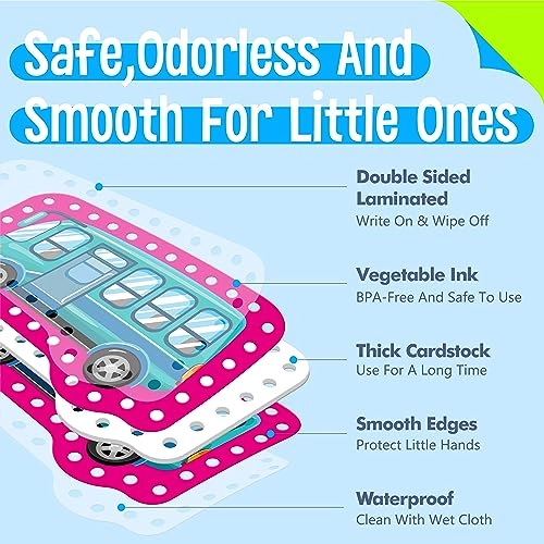 Lacing Cards - Kid 9 Pieces