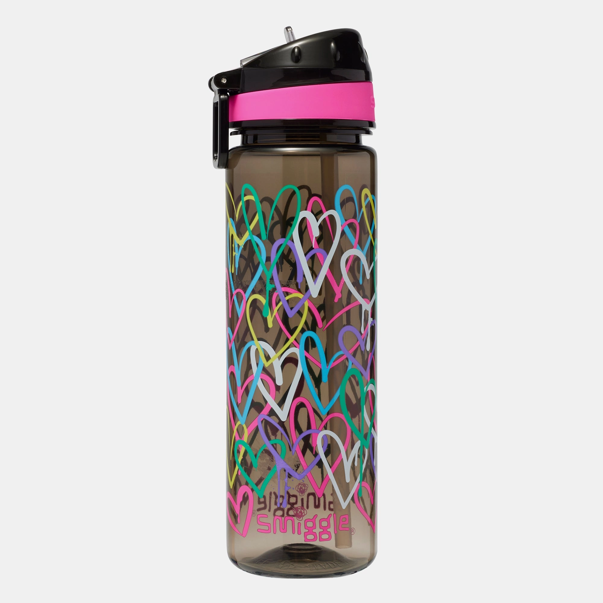 I Heart Smiggle Water Bottle 650 ml - Flip Top Spout