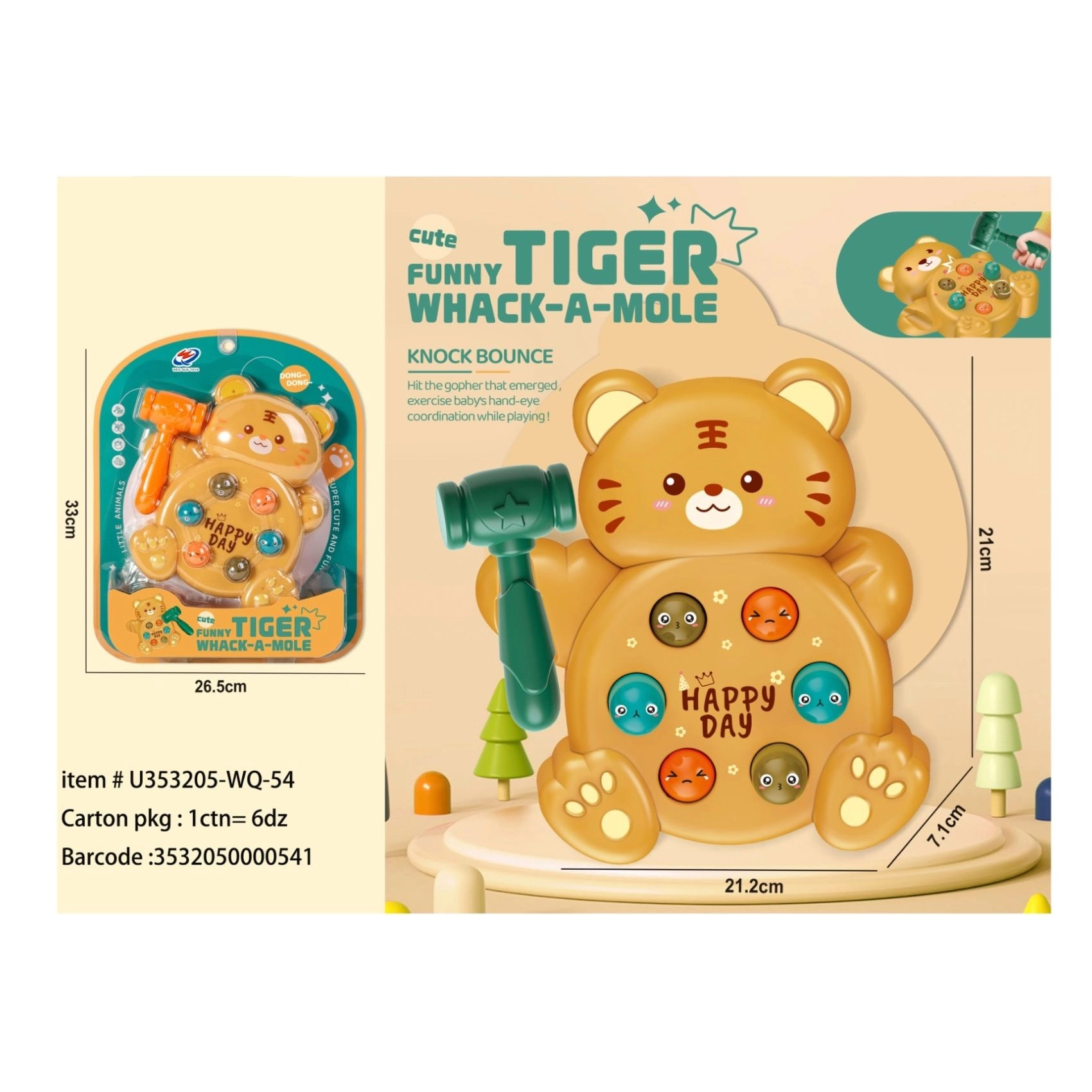 Tiger Funny Whack A Mole