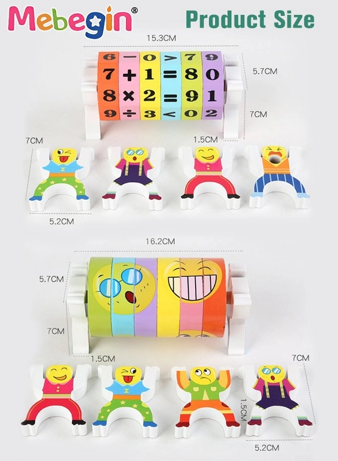 Wooden Digital Stacking Blocks - 3+ 26 pieces