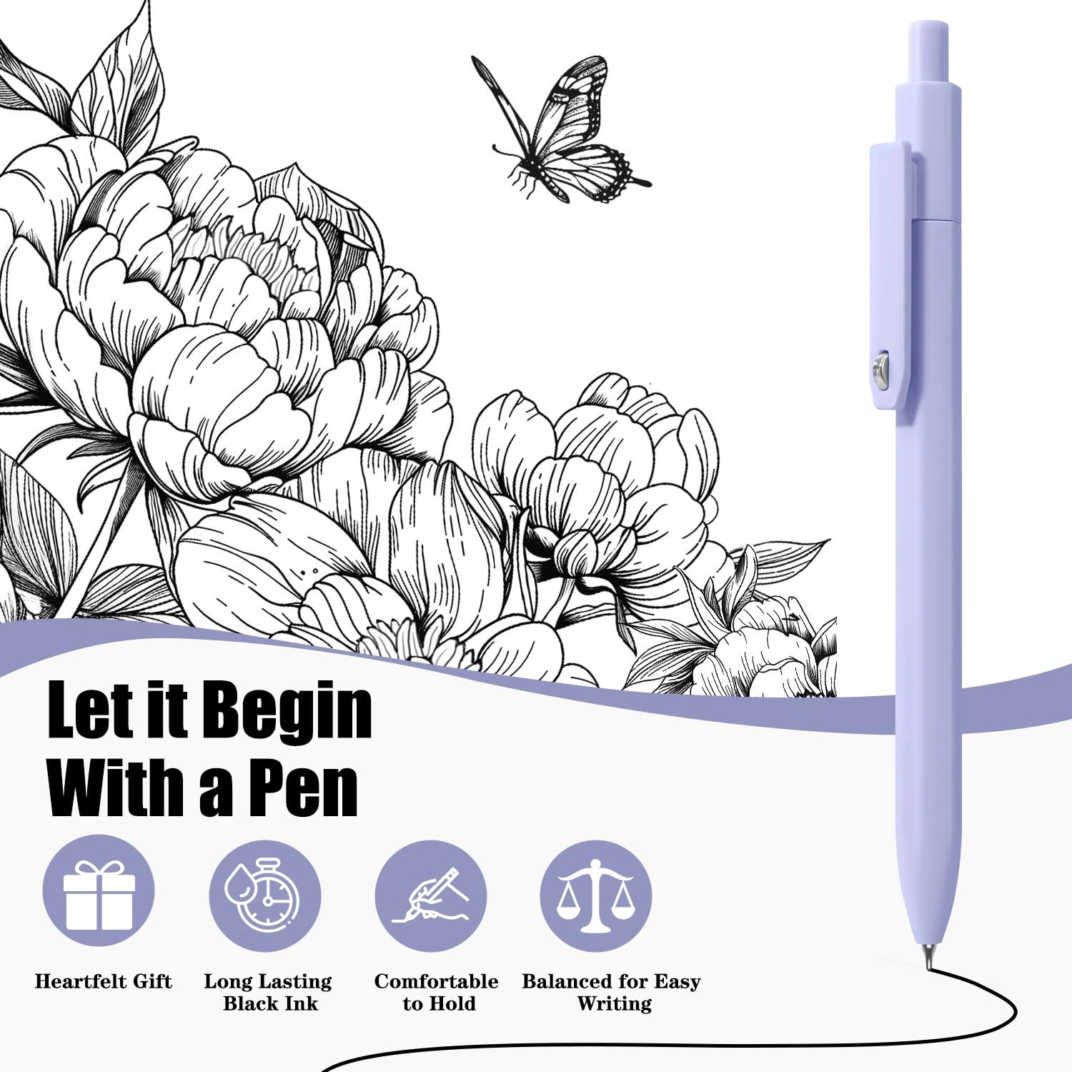 Aesthetic Pens - 8 Pcs 0.5mm