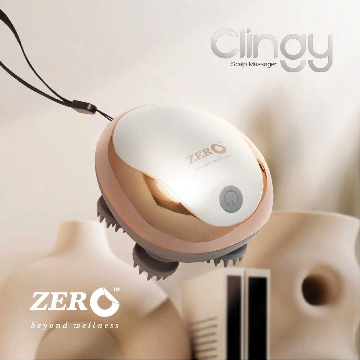 Zero Healthcare Clingy 3D Meridian - Scalp Massager 3 Modes Rechargeable