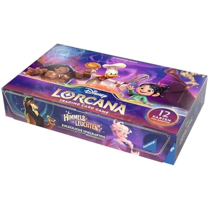 rayihni DISNEY LORCANA TRADING CARD GAME - Set of 3 Booster Display 24pcs