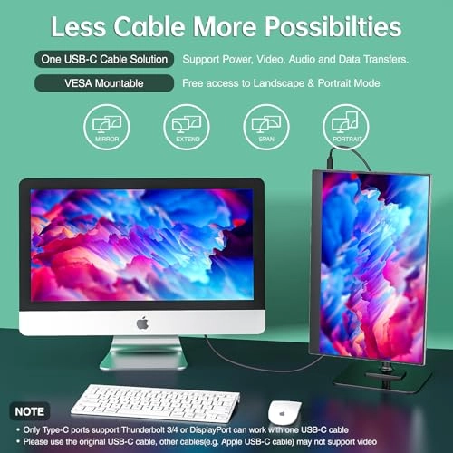 USB-C Portable Monitor - UAE-Y156FH7S 15.6 1920 x 1080 Pixels