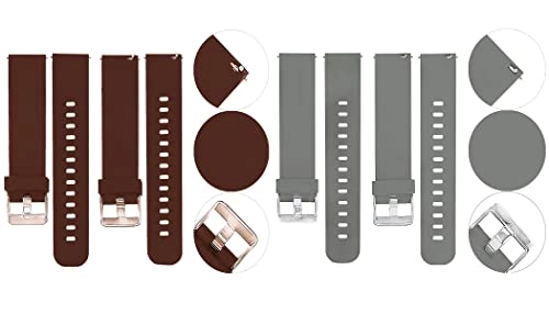 2 Pack 20mm Silicone Watch Band for Sekonda Motion