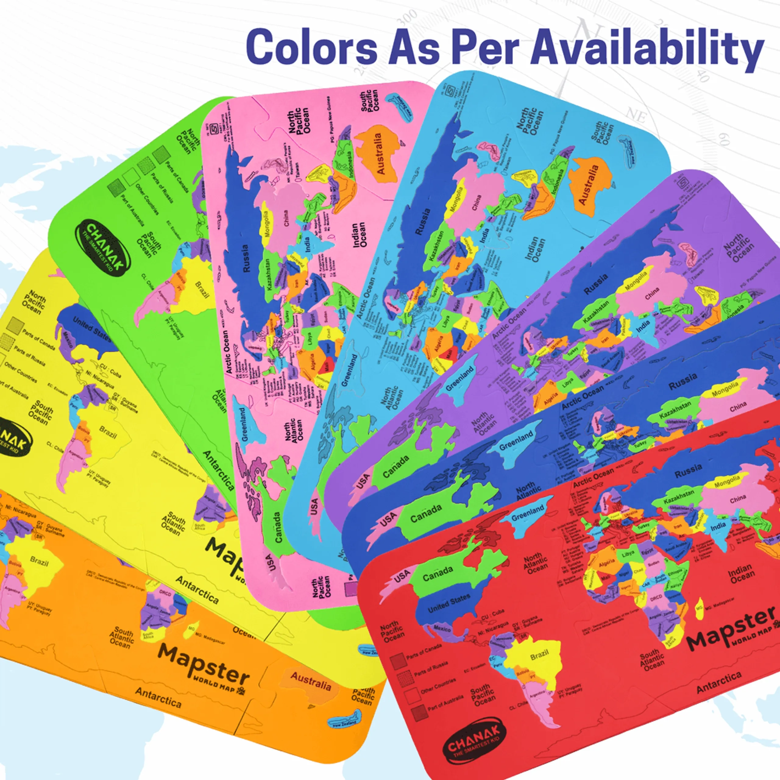 Mapsterworld Map Puzzle (46966191-AT238) - 61 pcs
