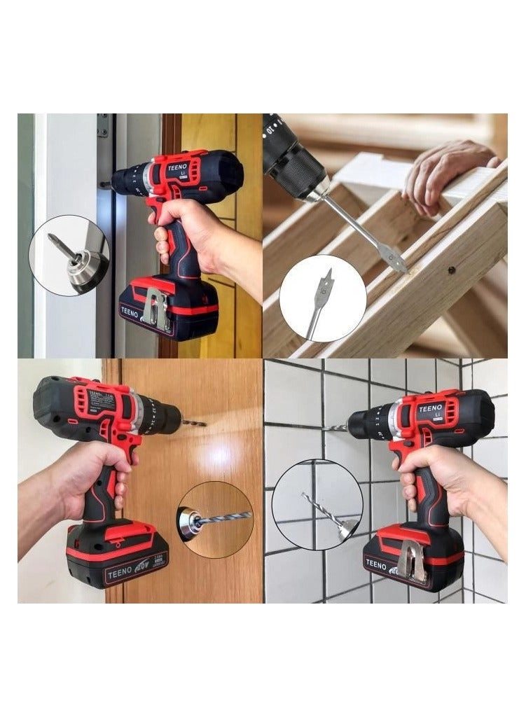 Cordless Drill Set - 2x2.0Ah