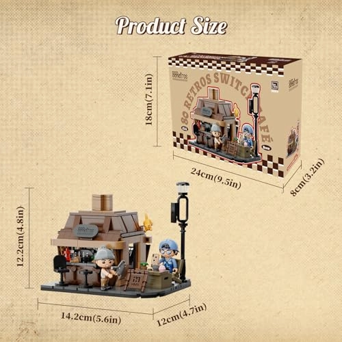 80Retros Axial Coffee Shop - 363 pieces Mechanical keyboard-inspired