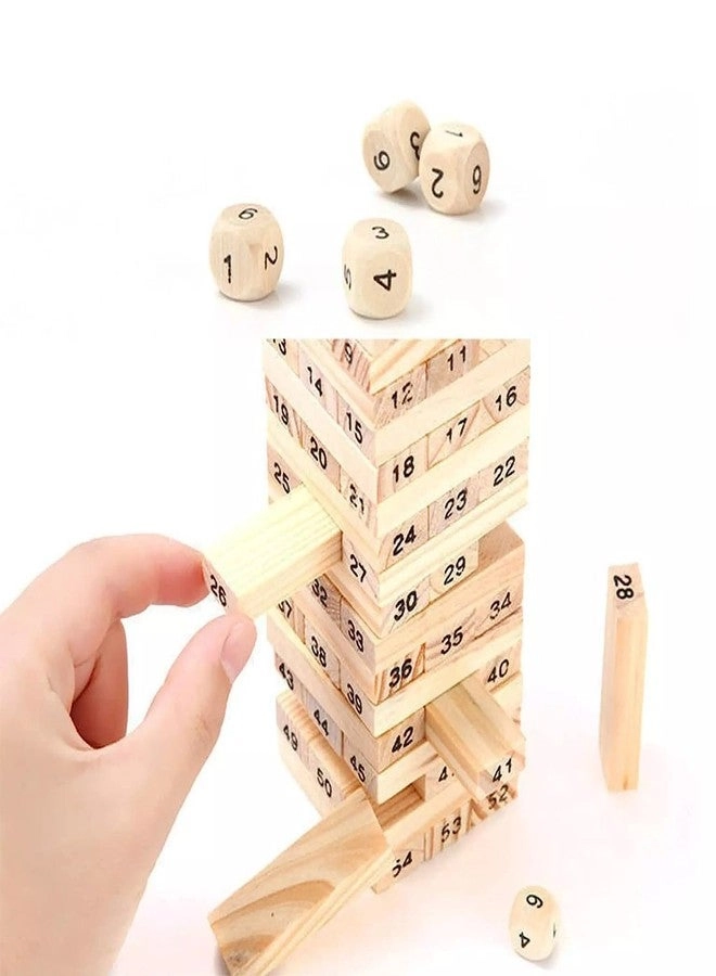Tumbling Tower - 54 Pcs Wooden