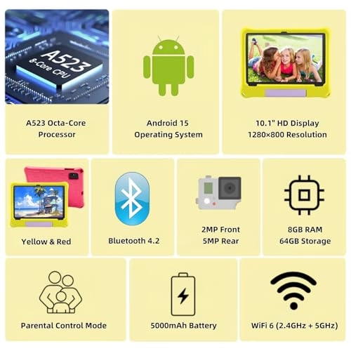 Kids Tablet - 8GB 10.1 Inch 64GB