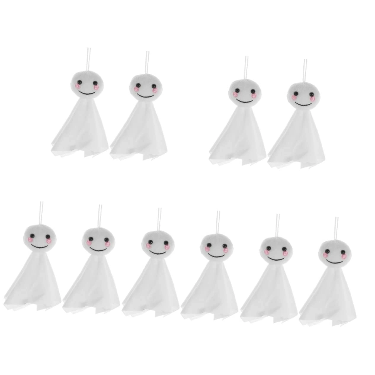 ZZWYF Sunny Doll Pendant - 10 Pcs White Key Chain