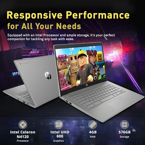2025 Flagship Chromebook - 14'' 564GB 4GB Celeron N4120