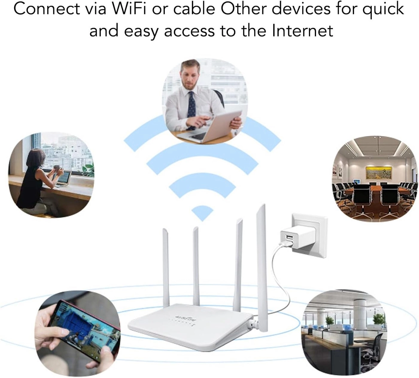 4G LTE Wireless Router - 4G LTE 802.11b/g/n 300Mbps