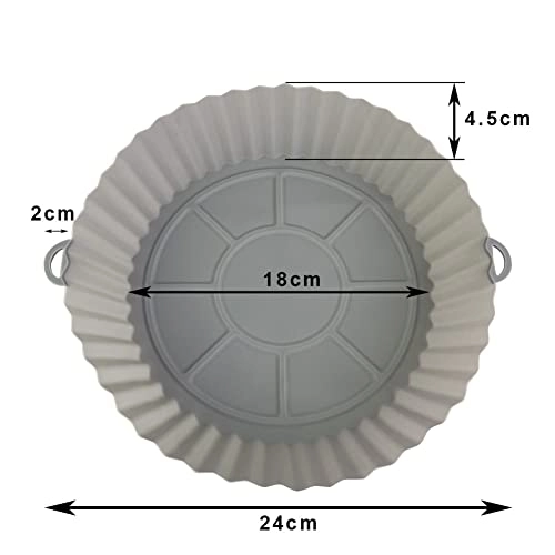 Silicone Air Fryer Liner - Food grade silicone 2Pcs