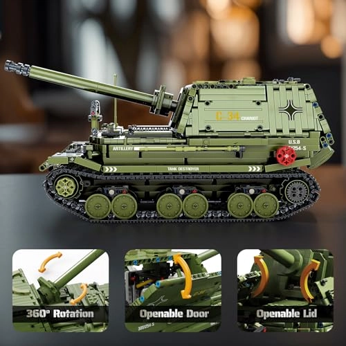 Tank Destroyer - WW2 Army Tank 2436 pcs