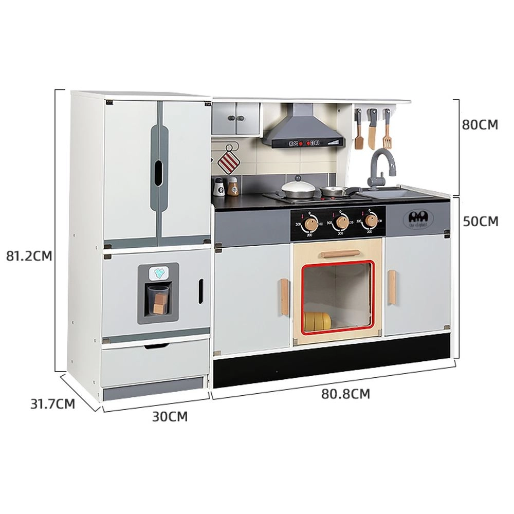 Kids Wooden Toy Kitchen Play Set (5551007-MSN22013)