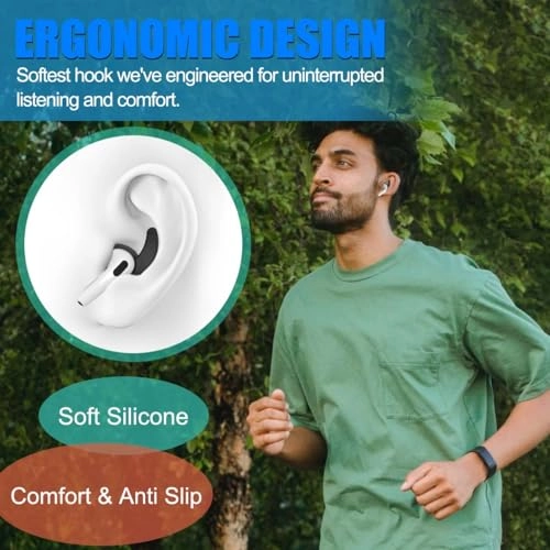 Ear Hooks for AirPods 4 - 5 Pairs Anti-Slip