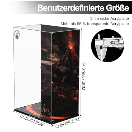 Acrylic Display Case for LEGO 10333 The Lord of the Rings: Barad-dür