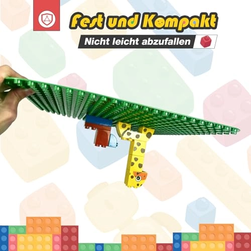 Large Building Block Base Plates - 2pcs