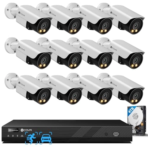4K PoE Security Camera System - 12 16 Channel 5MP