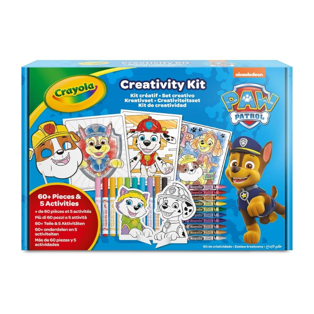 Crayola Paw Patrol Creativity Kit - 10 washable mini felt-tip pens 10 wax crayons