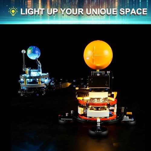 LED Light Kit for LEGO 42179 Technic Planet Earth and Moon in Orbit Set