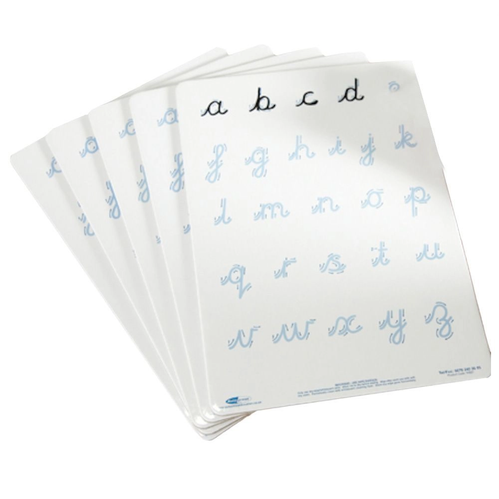 TTS Cursive Letter Formation Dry Wipe Board - 5+ 5 pieces