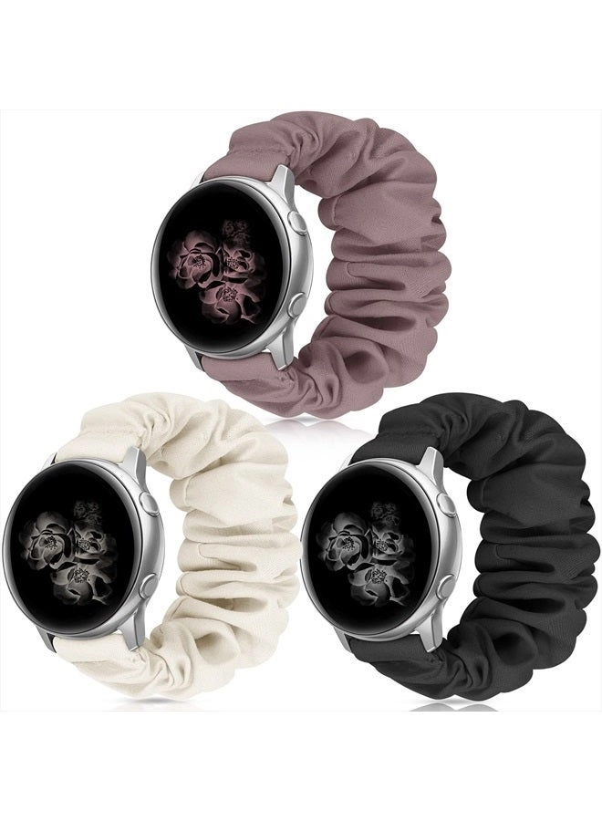 ZSMJ 20mm 22mm Scrunchies Watch Band for Samsung Galaxy Watch 4 5 Pro Galaxy Active Active2 - 40mm 44mm
